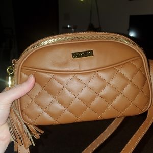 Joy&Iman Genuine Leather Crossbody Bag
